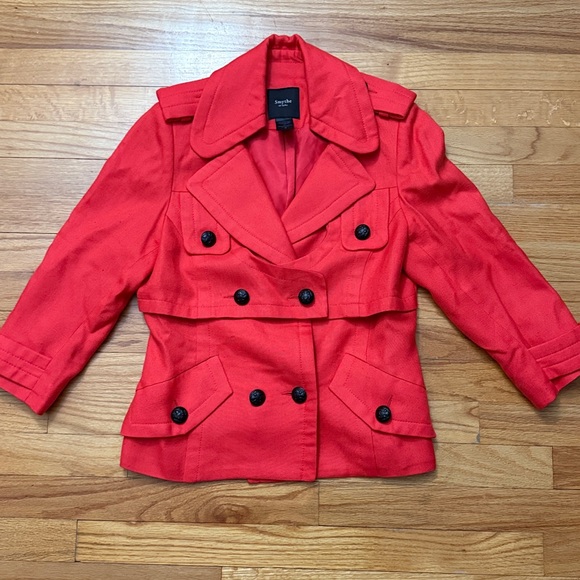 Smythe‎ Cropped Sleeve Jacket Women Size 8 - Picture 2 of 8